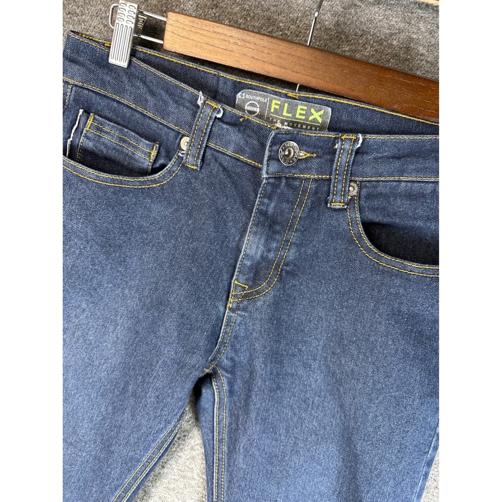 Southpole Flex The‎ Movement Jeans Dark Wash Girls Size 12 Stretch Denim 28x25